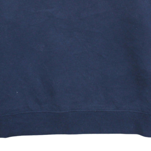 Champion Mens Blue L Pullover Crew Neck Logo Sweatshirt