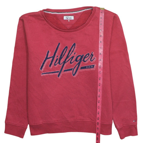 Tommy Hilfiger Boys Red Pullover Crew Neck Sweatshirt M
