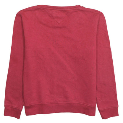 Tommy Hilfiger Boys Red Pullover Crew Neck Sweatshirt M