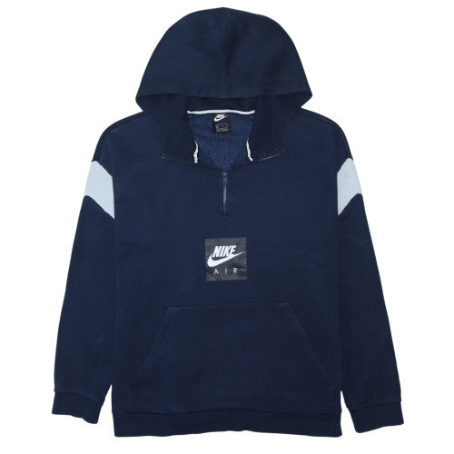 Nike Men's Blue XL 1/2 Zip Hoodie Fleece Sweatshirt