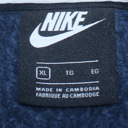 Nike Men's Blue XL 1/2 Zip Hoodie Fleece Sweatshirt
