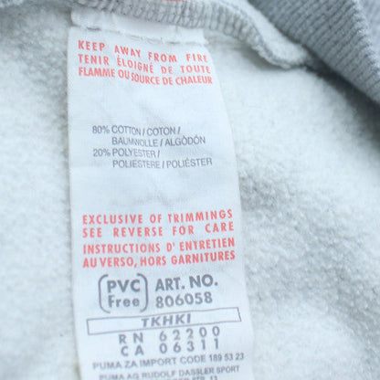 Puma Mens Grey Pullover Hoodie Fleece Regular Fit Sportswear M
