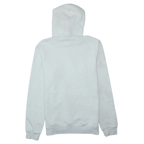 Adidas Men Beige Pullover Hoodie M Fleece Logo Sports Casual