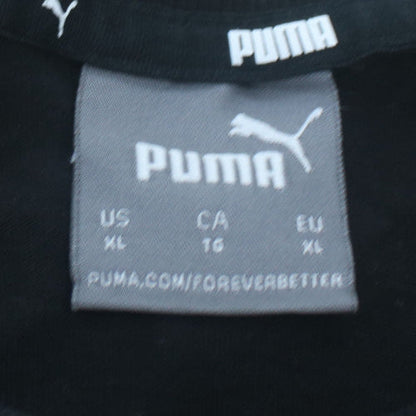 Puma Mens Black Colourblock Logo T-Shirt XL Regular Fit