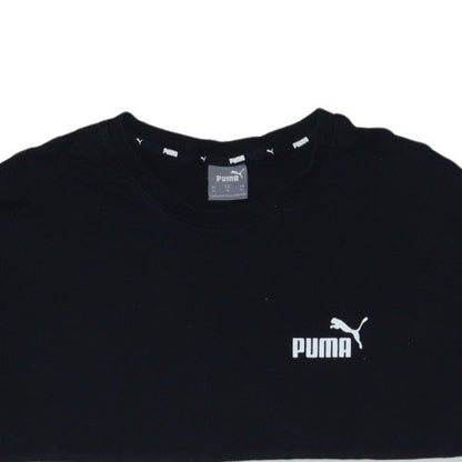 Puma Mens Black Colourblock Logo T-Shirt XL Regular Fit