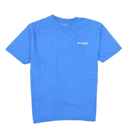 Columbia PFG Men's Blue XL Cotton Crew Neck Graphic T-Shirt