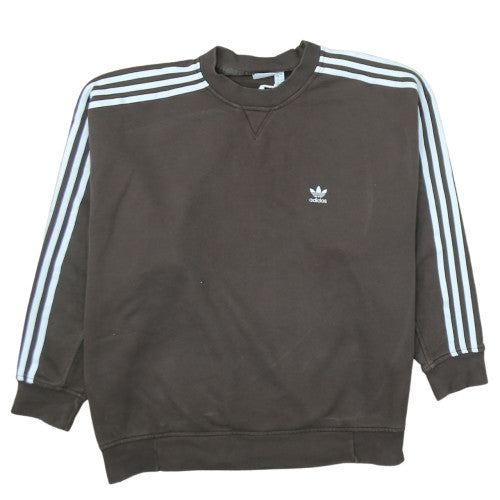 Adidas Men Brown 3XLT Pullover Sweatshirt Crew Neck Sports Style