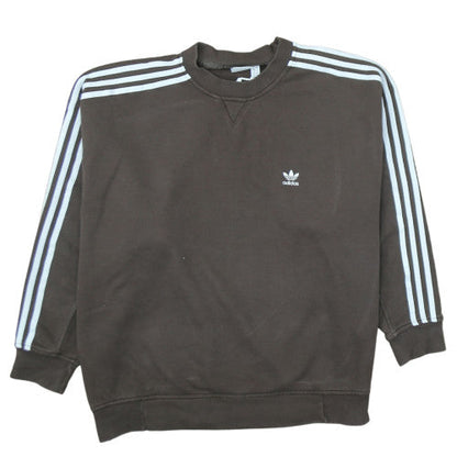 Adidas Men Brown 3XLT Pullover Sweatshirt Crew Neck Sports Style