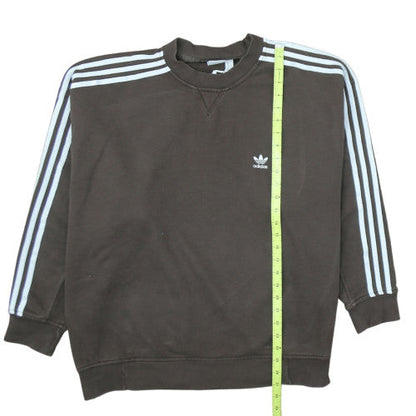 Adidas Men Brown 3XLT Pullover Sweatshirt Crew Neck Sports Style