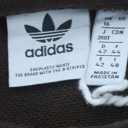 Adidas Men Brown 3XLT Pullover Sweatshirt Crew Neck Sports Style