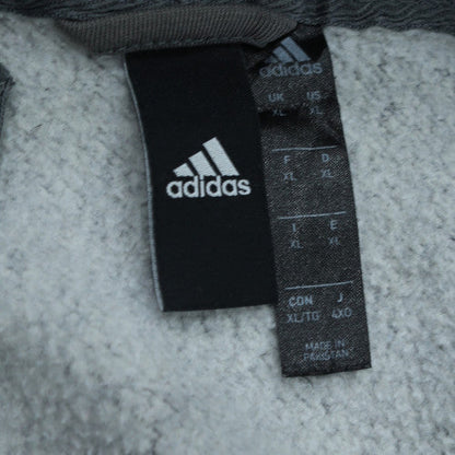 Adidas Men’s Black Full Zip Fleece Hoodie XL Sports Style