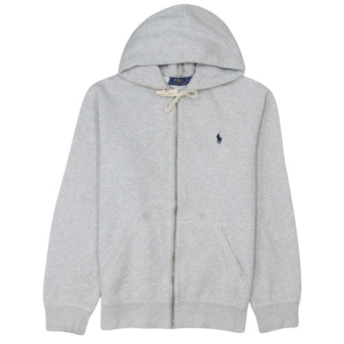 Polo Ralph Lauren Men's Grey Full Zip Hoodie M Cotton Blend