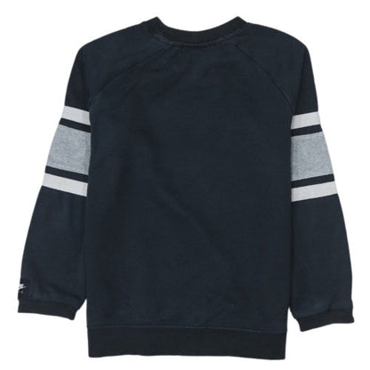 Nike Teens Black L Crew Neck Pullover Sweatshirt Logo Fleece