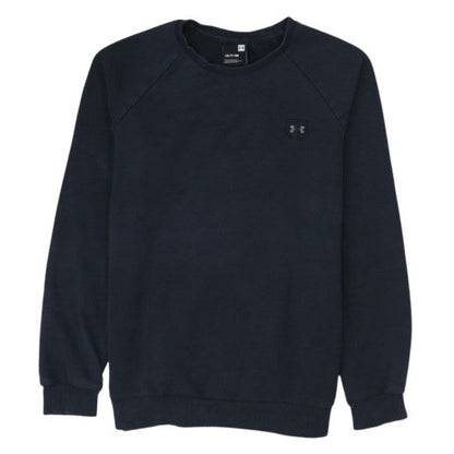 Under Armour Men’s Black Small Pullover Sweatshirt Crew Neck Fleece