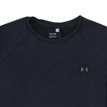 Under Armour Men’s Black Small Pullover Sweatshirt Crew Neck Fleece