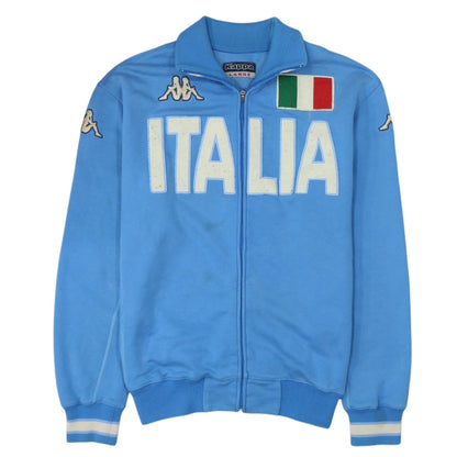 Kappa Mens Blue Italia Full Zip Sweatshirt Jacket Size L