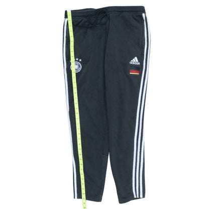 Adidas Men's Black Tapered Track Pants Size L Germany Logo Activewear