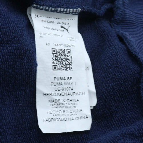 Puma Men's Blue L Warriors Crew Neck Fleece Sweatshirt