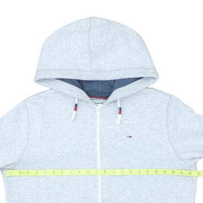 Tommy Hilfiger Denim Men's Grey Full Zip Hoodie XL Cotton Blend