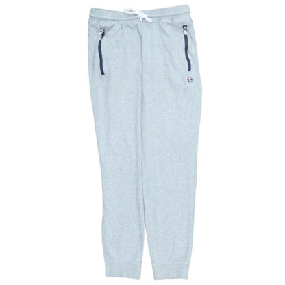 Champion Men's Grey Jogger Sweatpants S Regular Fit Cotton Drawstring