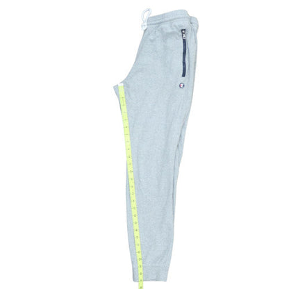Champion Men's Grey Jogger Sweatpants S Regular Fit Cotton Drawstring