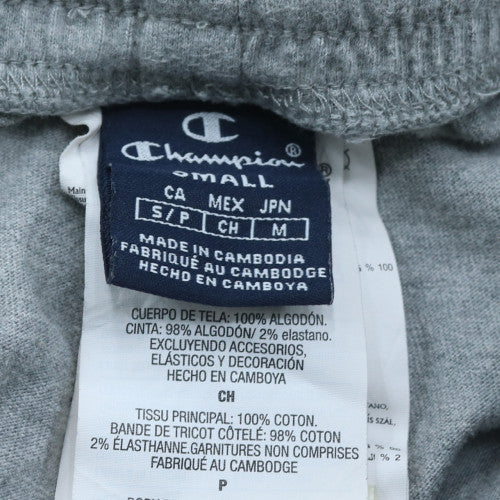 Champion Men's Grey Jogger Sweatpants S Regular Fit Cotton Drawstring