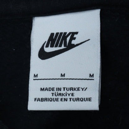 Nike Mens Black Pullover Hoodie M Logo Sports Fleece Sweatshirt