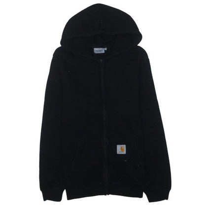 Carhartt Mens Black XL Full Zip Hoodie Heavyweight Cotton
