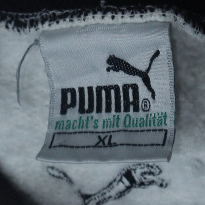 Puma Men Grey XL Pullover Sports Sweatshirt Retro Embroidered Logo