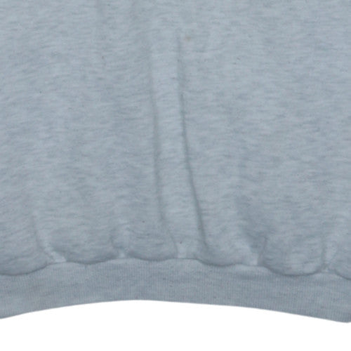 Puma Men Grey XL Pullover Sports Sweatshirt Retro Embroidered Logo
