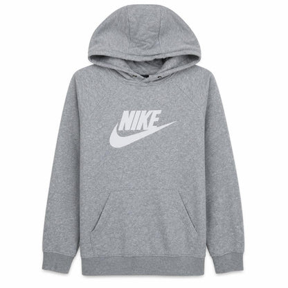 Nike Men's Grey Pullover Hoodie L Graphic Logo Sweatshirt