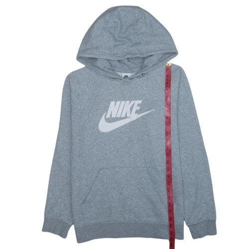 Nike Men's Grey Pullover Hoodie L Graphic Logo Sweatshirt