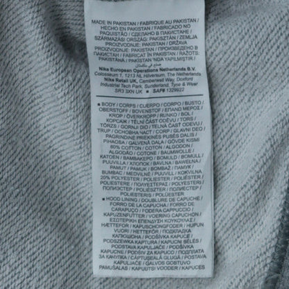 Nike Men's Grey Pullover Hoodie L Graphic Logo Sweatshirt