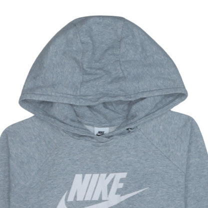 Nike Men's Grey Pullover Hoodie L Graphic Logo Sweatshirt
