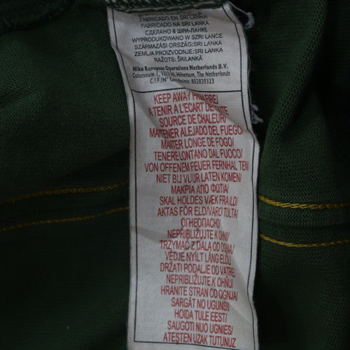 Nike South Africa Rugby Green Long Sleeve Polo Shirt Men's M