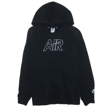 Nike Mens Black 2XL Pullover Hoodie Air Logo Fleece Sweatshirt