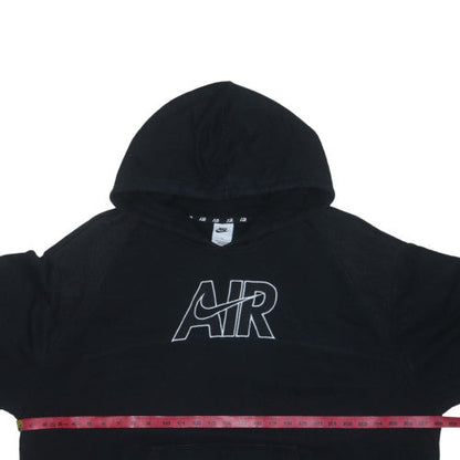 Nike Mens Black 2XL Pullover Hoodie Air Logo Fleece Sweatshirt
