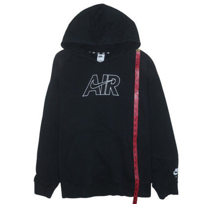 Nike Mens Black 2XL Pullover Hoodie Air Logo Fleece Sweatshirt