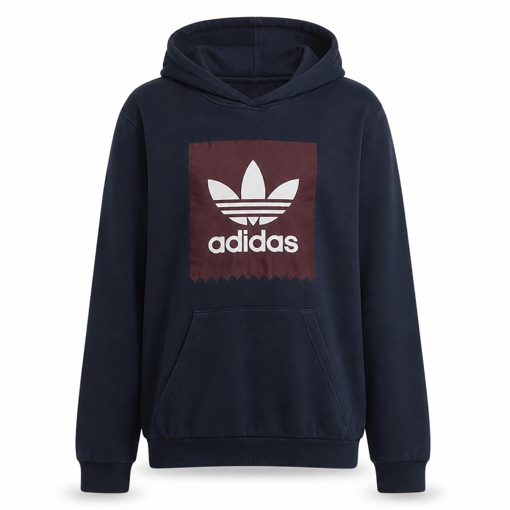Adidas Men's Blue Pullover Hoodie L Regular Fit Sportswear
