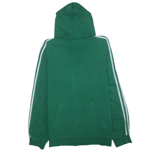adidas Mens Green Full Zip Hoodie 2XL Boston Celtics Sports Fleece