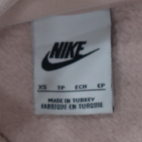 Nike Men's Beige Pullover Hoodie XS Fleece Logo Sportswear