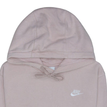 Nike Men's Beige Pullover Hoodie XS Fleece Logo Sportswear