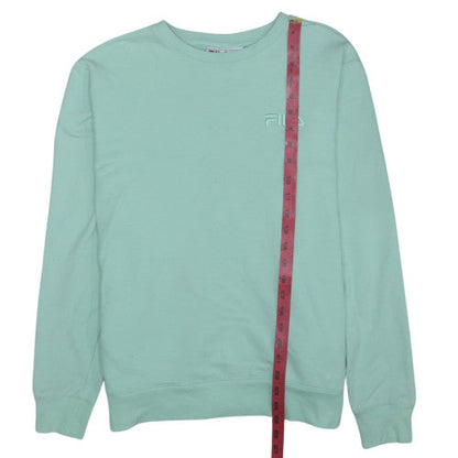 Fila Men's Green Crew Neck Pullover Sweatshirt Size L