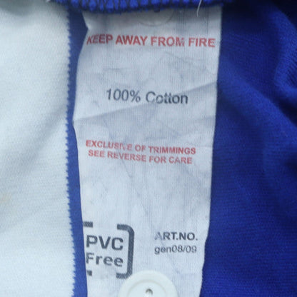Puma Mens Blue Bath Rugby Long Sleeve Polo Shirt Size M