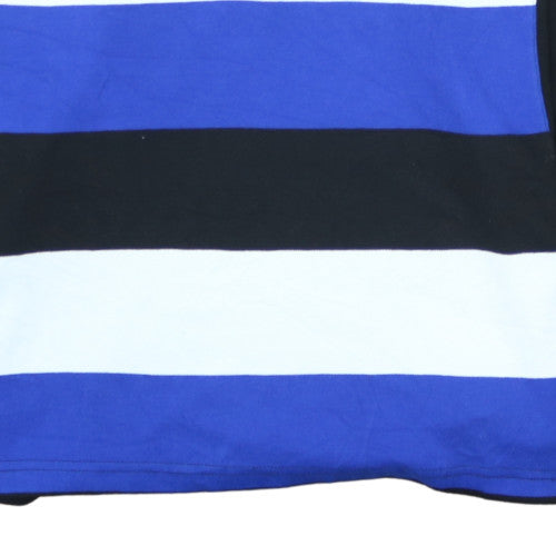 Puma Mens Blue Bath Rugby Long Sleeve Polo Shirt Size M