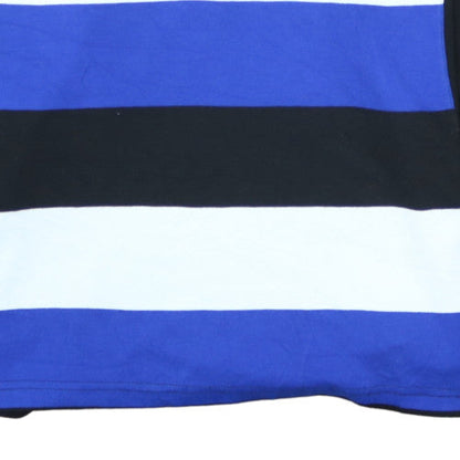 Puma Mens Blue Bath Rugby Long Sleeve Polo Shirt Size M