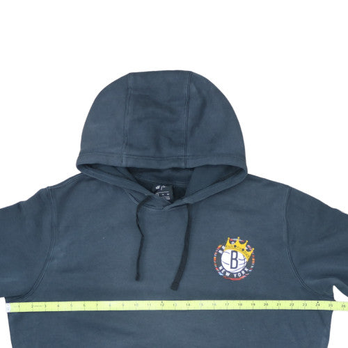 Nike Men's Blue Pullover Hoodie XL Brooklyn NBA Graphic Fleece Sweatshirt