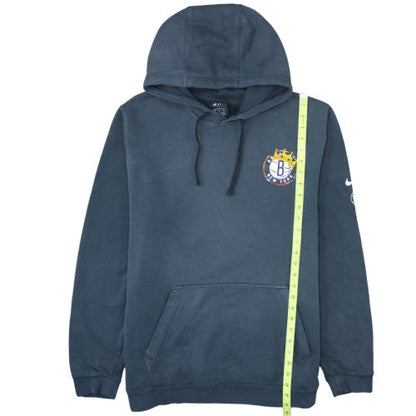 Nike Men's Blue Pullover Hoodie XL Brooklyn NBA Graphic Fleece Sweatshirt