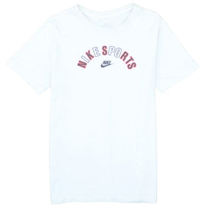 Nike Boys White XL Sports Logo Short Sleeve Cotton T-Shirt