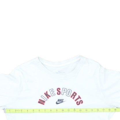 Nike Boys White XL Sports Logo Short Sleeve Cotton T-Shirt